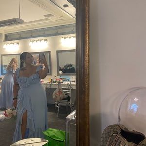 Baby blue dress